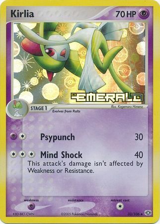 Kirlia - 33/106 - Uncommon - Reverse Holo