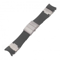 Ulysse Nardin - Black Rubber and Titanium Band With Titanium Deployant Buckle 22mm x 20mm - N512210