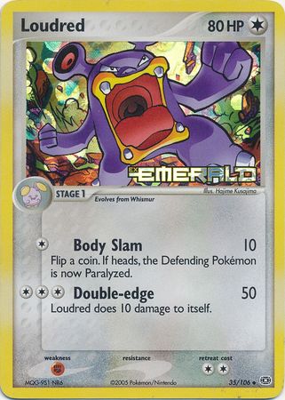 Loudred - 35/106 - Uncommon - Reverse Holo