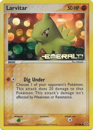 Larvitar - 52/106 - Common - Reverse Holo