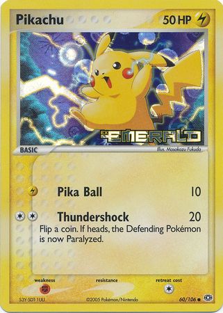 Pikachu - 60/106 - Common - Reverse Holo