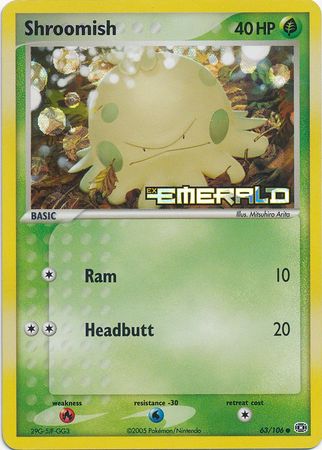 Shroomish - 63/106 - Common - Reverse Holo