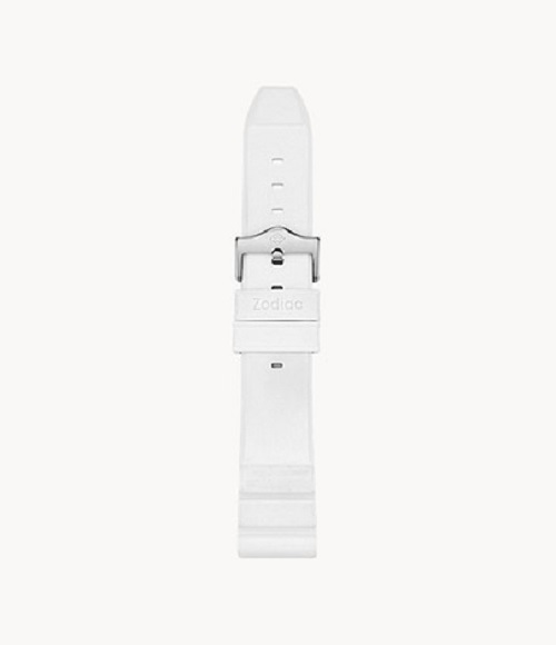 Zodiac Pro-Diver 20mm White Rubber Strap - ZOS1019