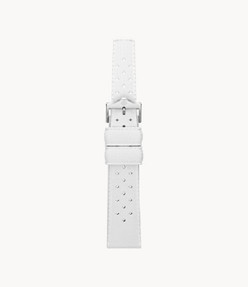 Zodiac 20mm White Rubber Strap - ZOS1015
