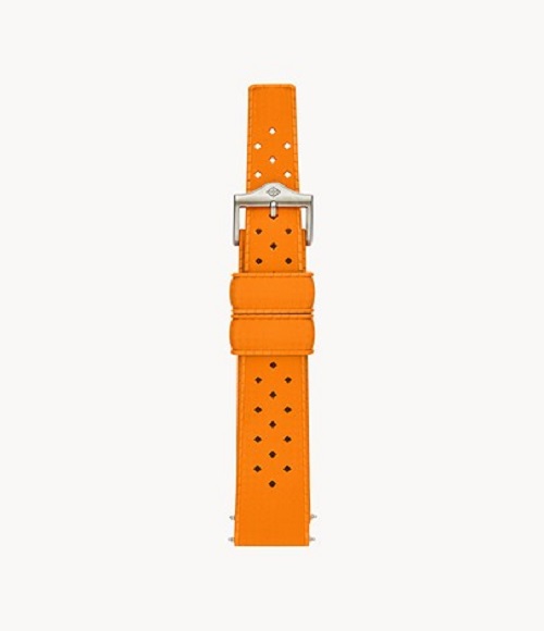 Zodiac 20mm Orange Rubber Strap - ZOS1009