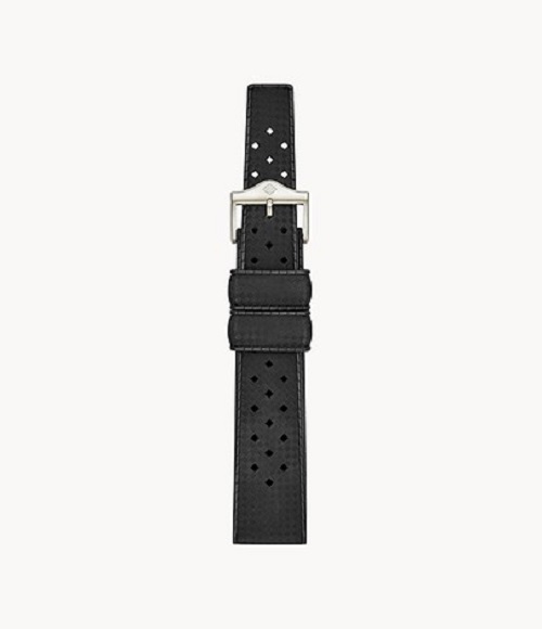 Zodiac 20mm Black Rubber Strap - ZOS1007