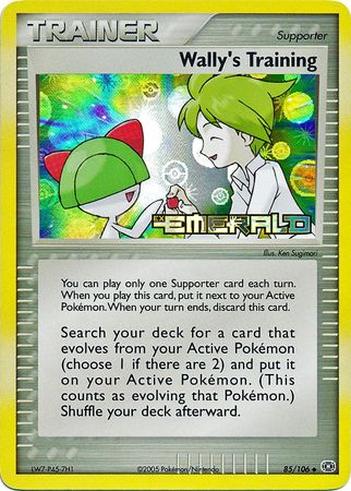 Wallys Training - 85/106 - Uncommon - Reverse Holo