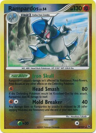 Rampardos - 13/127 - Holo Rare - Reverse Holo