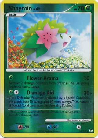 Shaymin - 14/127 - Holo Rare - Reverse Holo