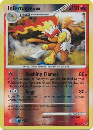 Infernape - 31/127 - Rare - Reverse Holo