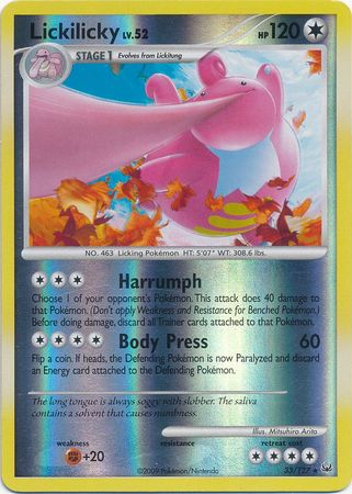 Lickilicky - 33/127 - Rare - Reverse Holo