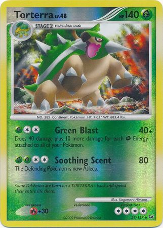 Torterra - 39/127 - Rare - Reverse Holo