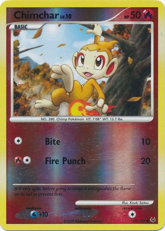 Chimchar - 70/127 - Common - Reverse Holo