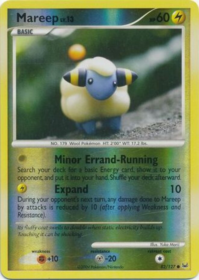 Rare Old Back Mareep Year 2000 No.179 Heritage Trading Card