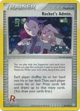 Rockets Admin. - 86/109 - Uncommon - Reverse Holo