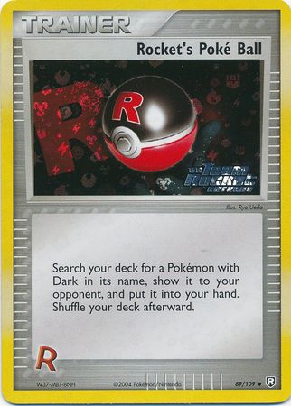 Rockets Poke Ball - 89/109 - Uncommon - Reverse Holo