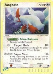 Zangoose - 14/100 - Holo Rare - Reverse Holo