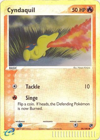 Cyndaquil - 59/100 - Common - Reverse Holo