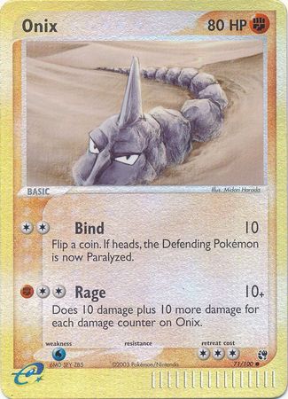 Onix - 71/100 - Common - Reverse Holo