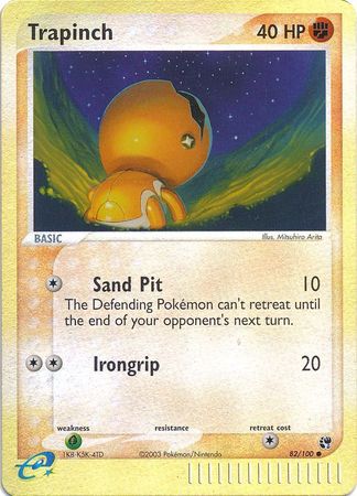 Trapinch - 82/100 - Common - Reverse Holo