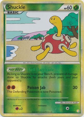 Shuckle - 11/123 - Holo Rare - Reverse Holo