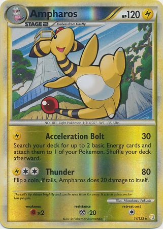 Ampharos - 14/123 - Rare - Reverse Holo