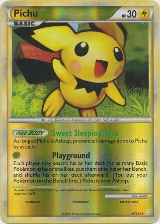 Pichu - 28/123 - Rare - Reverse Holo