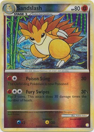 Sandslash - 29/123 - Rare - Reverse Holo