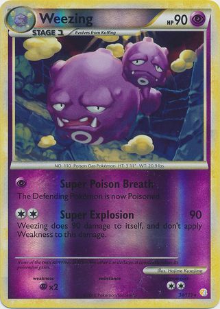 Weezing - 34/123 - Rare - Reverse Holo