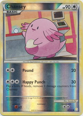 Chansey - 58/123 - Common - Reverse Holo