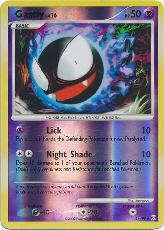 Gastly - 36/99 - Uncommon - Reverse Holo