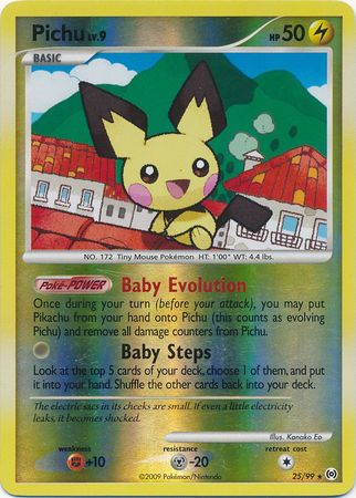 Pichu - 25/99 - Rare - Reverse Holo