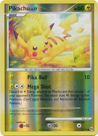 Pikachu - 71/99 - Common - Reverse Holo