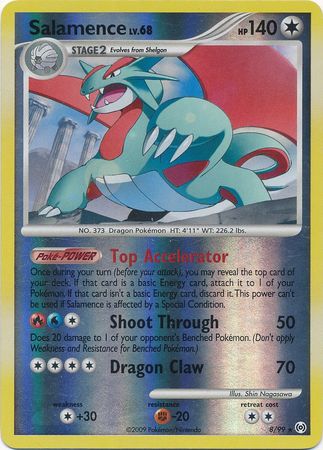 Salamence - 8/99 - Holo Rare - Reverse Holo