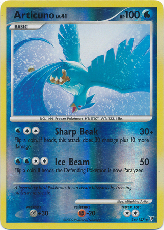 Articuno - 16/147 - Rare - Reverse Holo