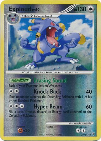 Exploud - 28/147 - Rare - Reverse Holo