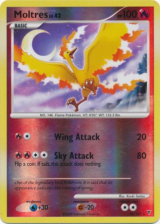 Holographic moltres popular Pokémon