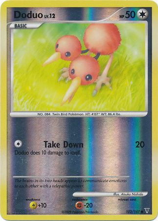 Doduo - 102/147 - Common - Reverse Holo Doduo - 102/147 - Common - Reverse Holo