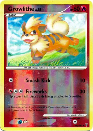 Growlithe - 108/147 - Common - Reverse Holo