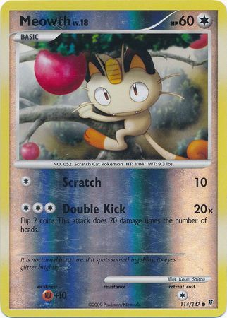 Meowth - 114/147 - Common - Reverse Holo