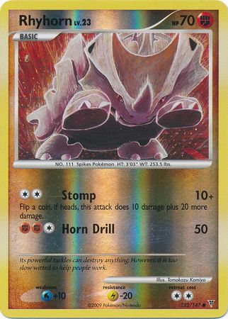 Rhyhorn - 122/147 - Common - Reverse Holo