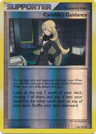 Cynthias Guidance - 136/147 - Uncommon - Reverse Holo