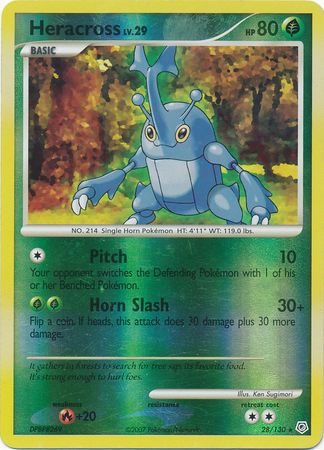 Heracross - 28/130 - Rare - Reverse Holo
