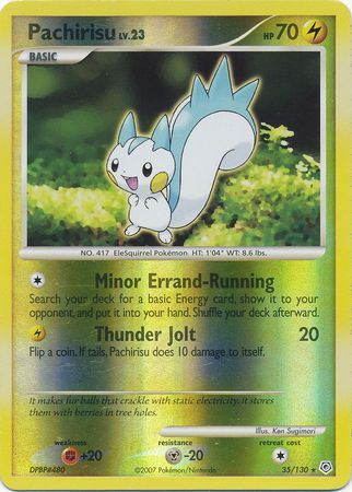 Pachirisu - 35/130 - Rare - Reverse Holo