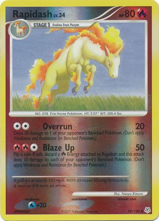 Rapidash - 59/130 - Uncommon - Reverse Holo