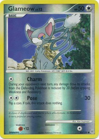 Glameow - 83/130 - Common - Reverse Holo