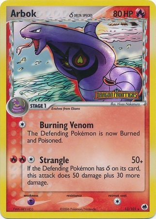 Arbok (Delta Species) - 13/101 - Rare - Reverse Holo