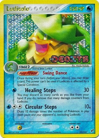 Ludicolo - 10/107 - Holo Rare - Reverse Holo