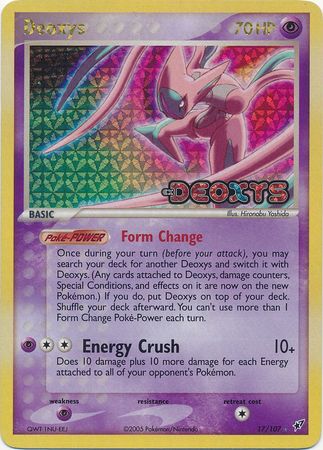 Deoxys (Attack) - 17/107 - Rare - Reverse Holo