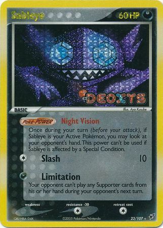 Sableye - 23/107 - Rare - Reverse Holo